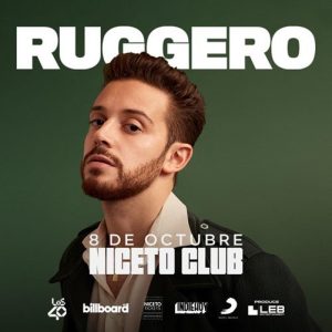 Ruggero anuncia su show en Niceto Club