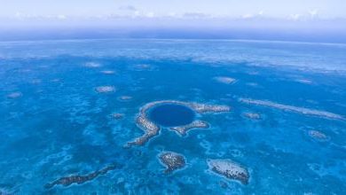 gran agujero azul desde arriba