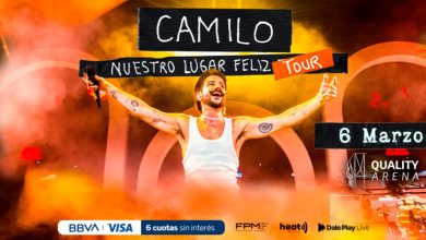 flyer del show de camilo en córdoba