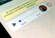 chat de whatsapp con audio