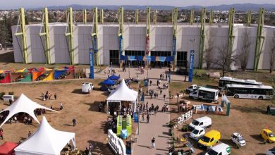 Toma aérea del predio donde se desarolló la Cumbre Mundial de la Economía Circular en Córdoba.