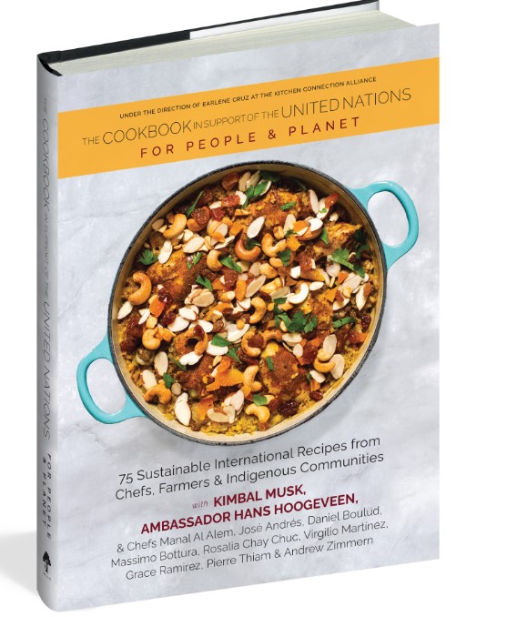 Cookbook in Support of the United Nations: For People and Planet” (Un libro de cocina en apoyo de las Naciones Unidas: por las personas y el planeta) 