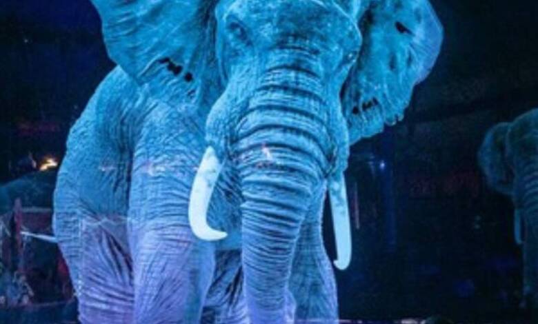 Un circo utiliza hologramas de animales