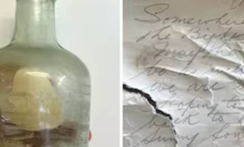 Encontraron una botella con cartas de soldados de la Primera Guerra Mundial