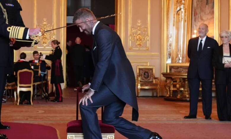 David Beckham fue distinguido como caballero en Inglaterra